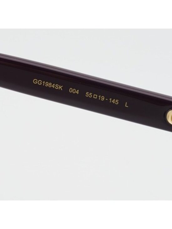 Gucci GG1984SK 004 Unisex Sunglasses Violet Square Frame, Grey Lenses main image 9